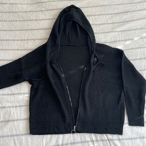 Hood Knit Sweater